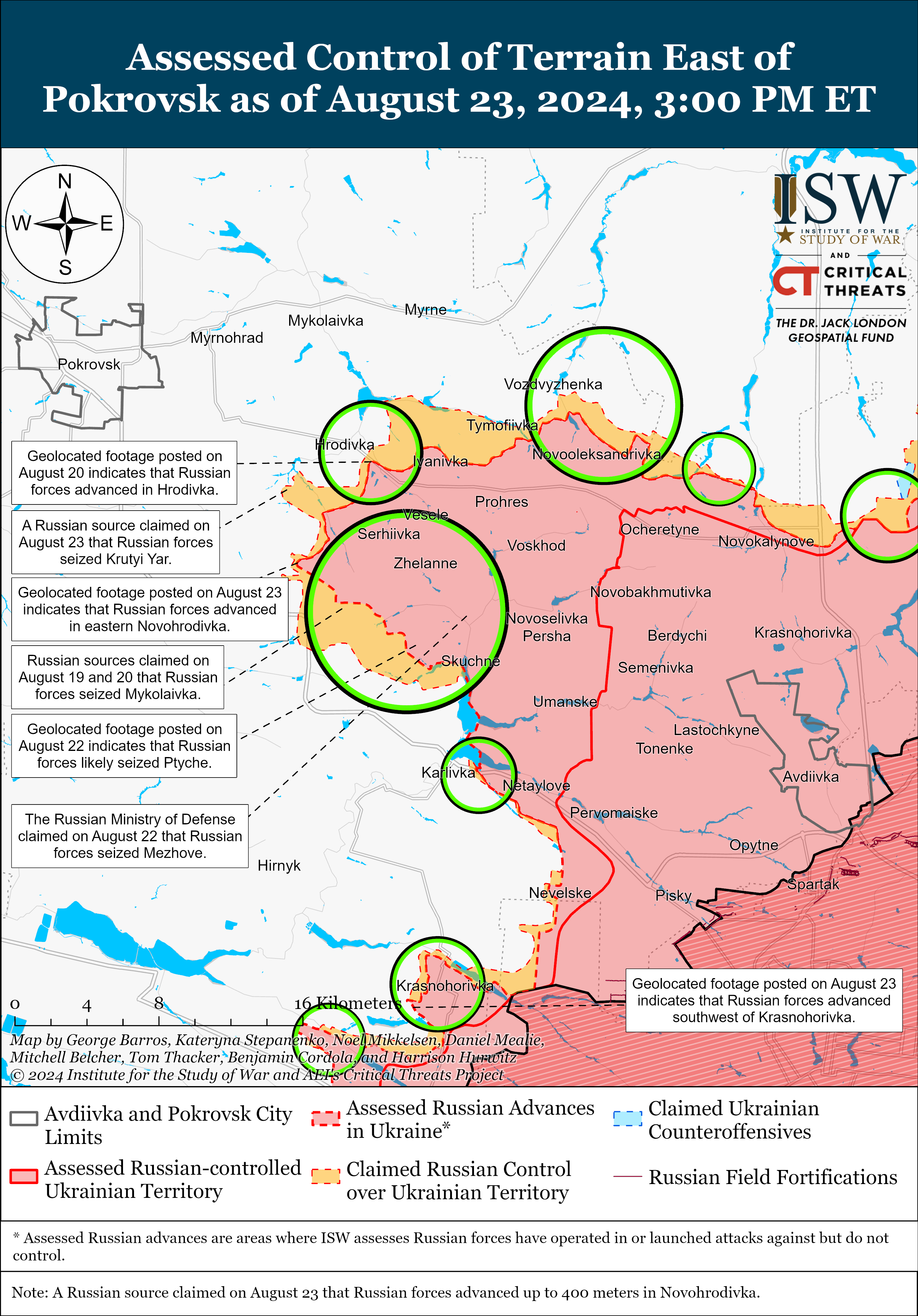 Війська РФ знову просунулися на Донбасі: карти ISW